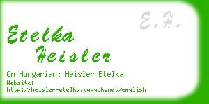 etelka heisler business card